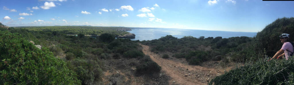 Minoirque Privee Vue de la côte sud Cala Turqueta